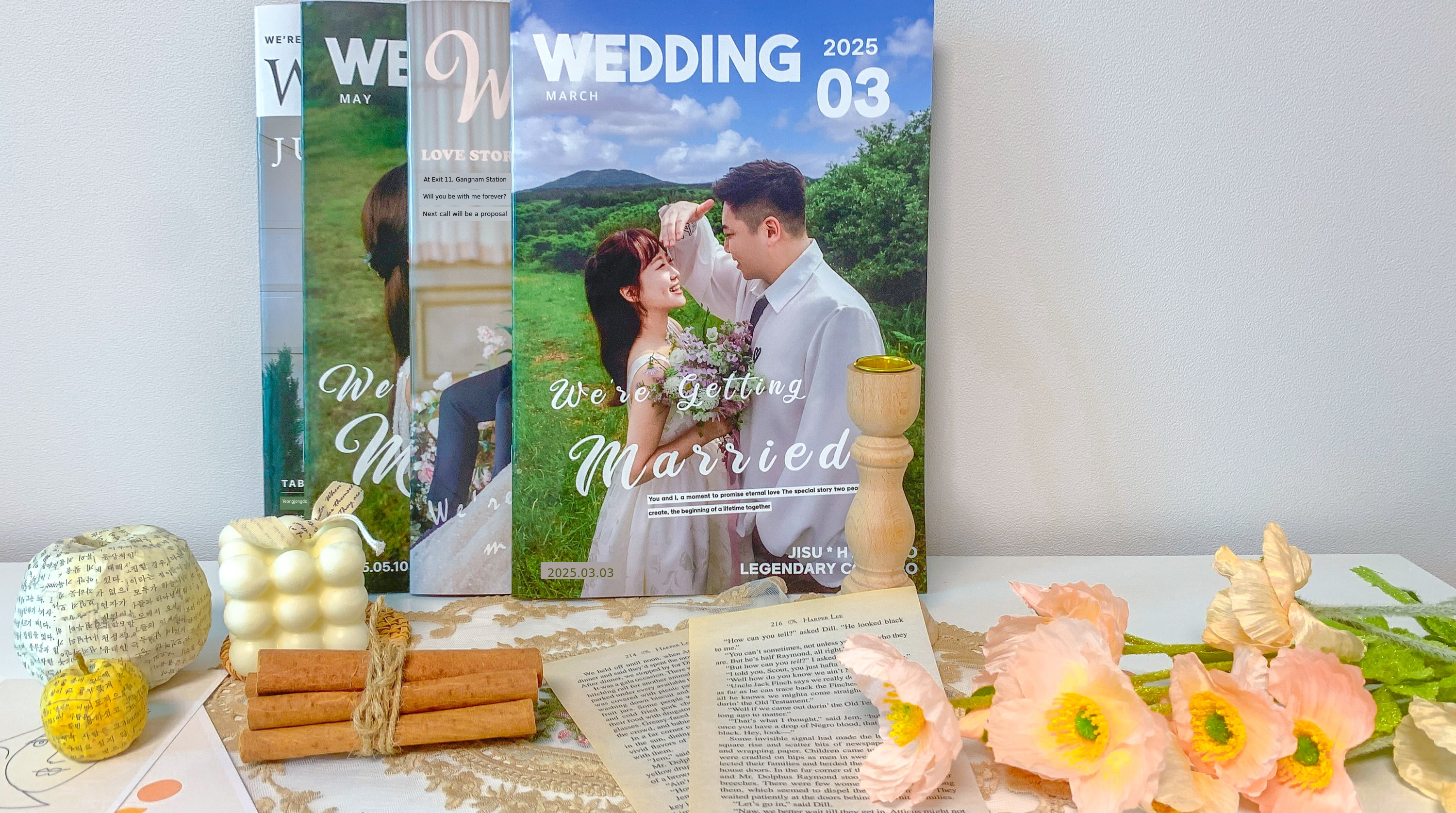 [D.ID Wedding Magazine] Unfold Our Special Moments on the Photo Table