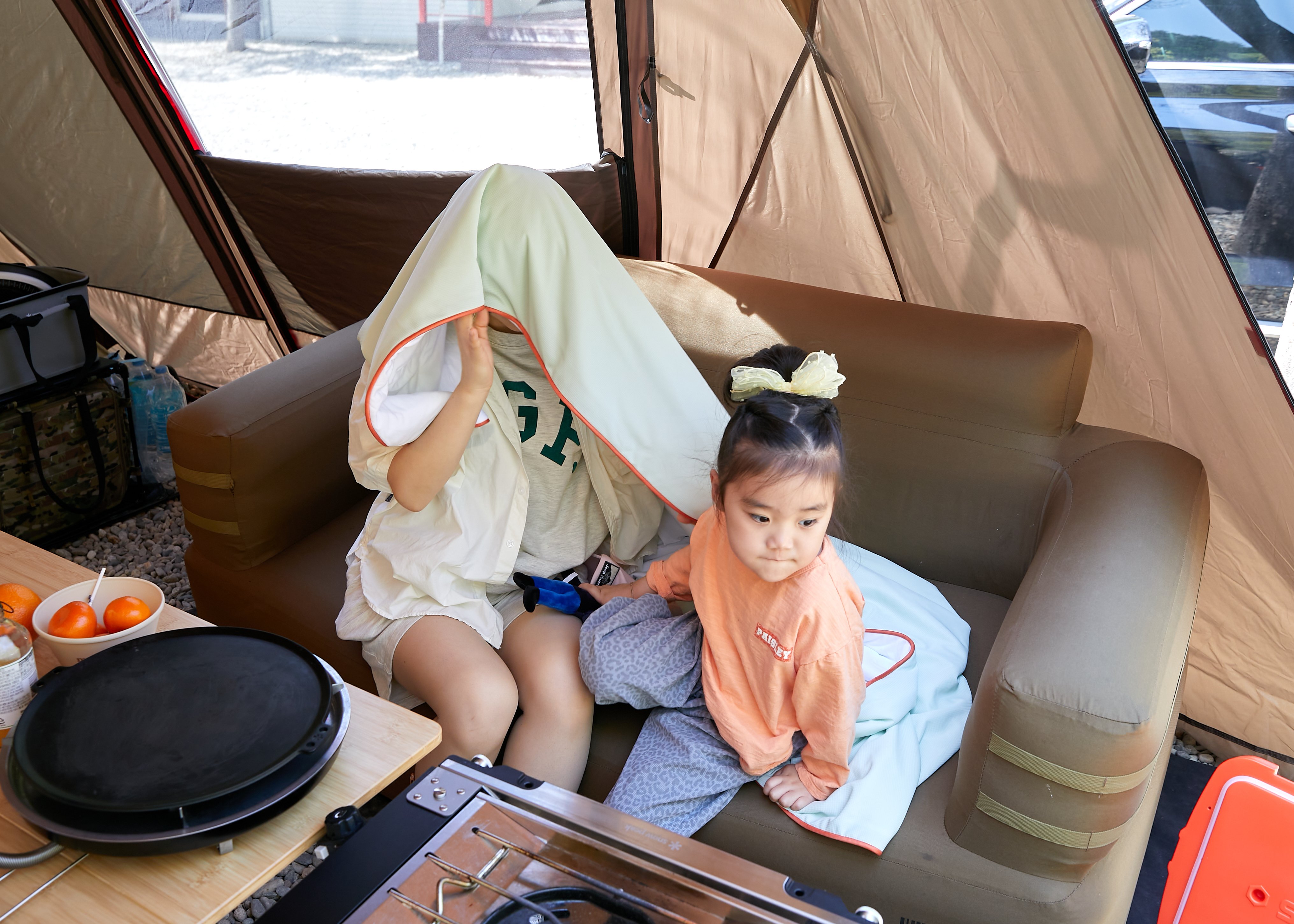 Wadiz限定]涼感リップストップ キャンプブランケットで夏キャンプ快適